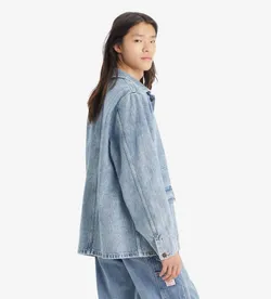 Куртка джинсовая мужская LEVI'S BROADWAY ENIGNEER COAT MED INDIGO - FLAT FINISH