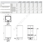 Водонагреватель электрический накопительный 150 л 2/3 кВт PSH 150 Universal EL Stiebel Eltron 231154