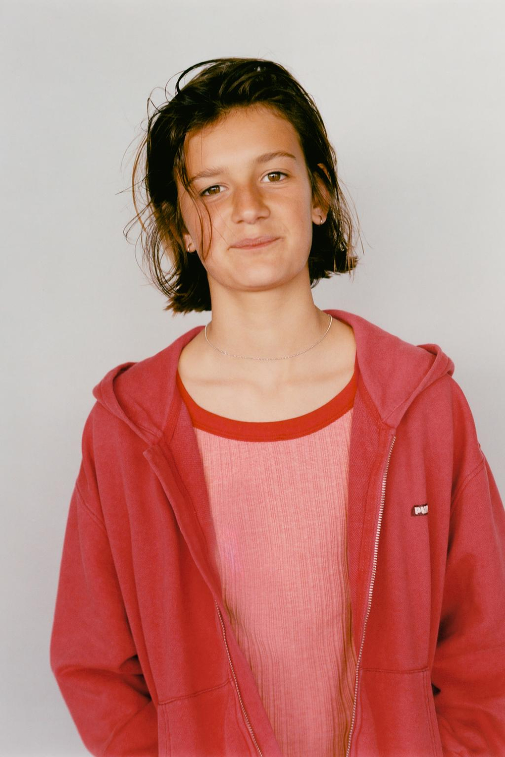 ZARA X PUKAS УКОРОЧЕННАЯ ТОЛСТОВКА В РУБЧИК, КРАСНЫЙ