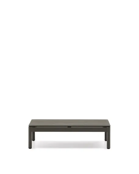 Журнальный столик Sorells из зеленого алюминия 57 x 91 см