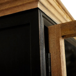 Шкаф книжный Secret de Maison BLACK LABEL (mod. DA-2289) дерево акация, манго, мдф, 110х41х211см, черный/натуральный