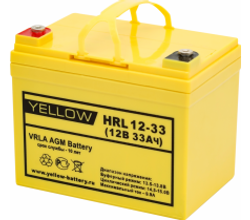 Аккумулятор YELLOW VL 12-33 | 33 Ач | 12В AGM
