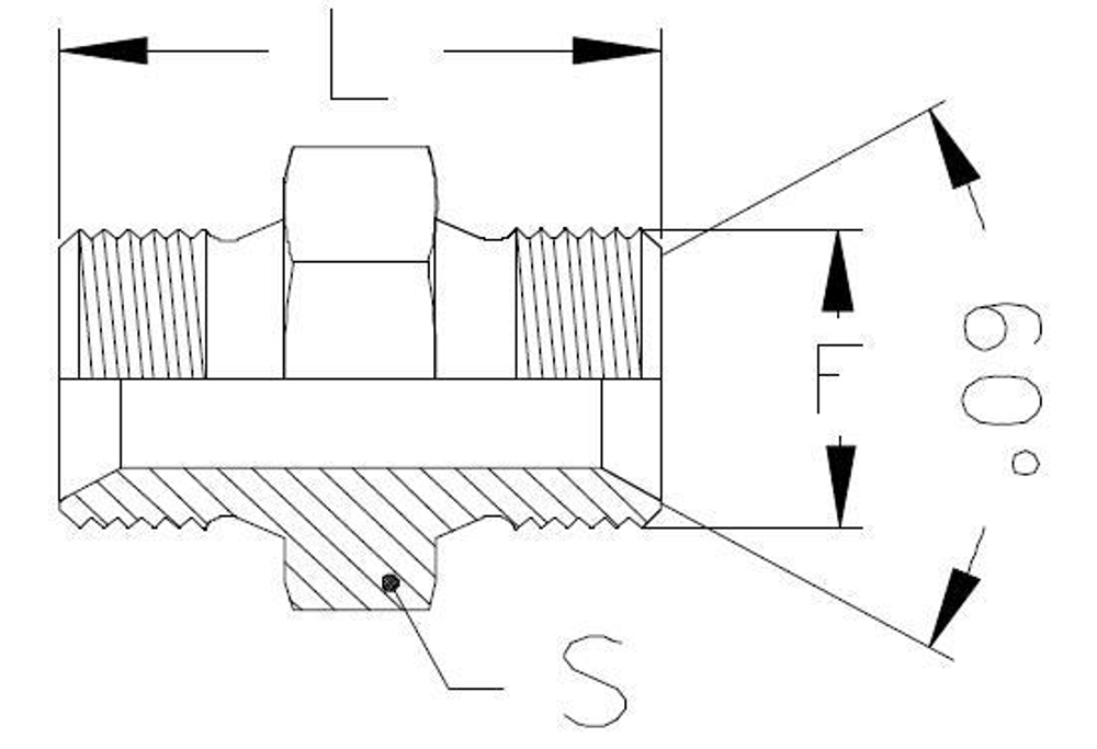 Соединение P BSP 1/2" BSP 1/2"