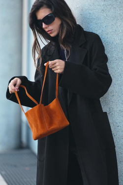 ZARA ПАЛЬТО ИЗ ШЕРСТИ С ПОЯСОМ, ЧЕРНЫЙ