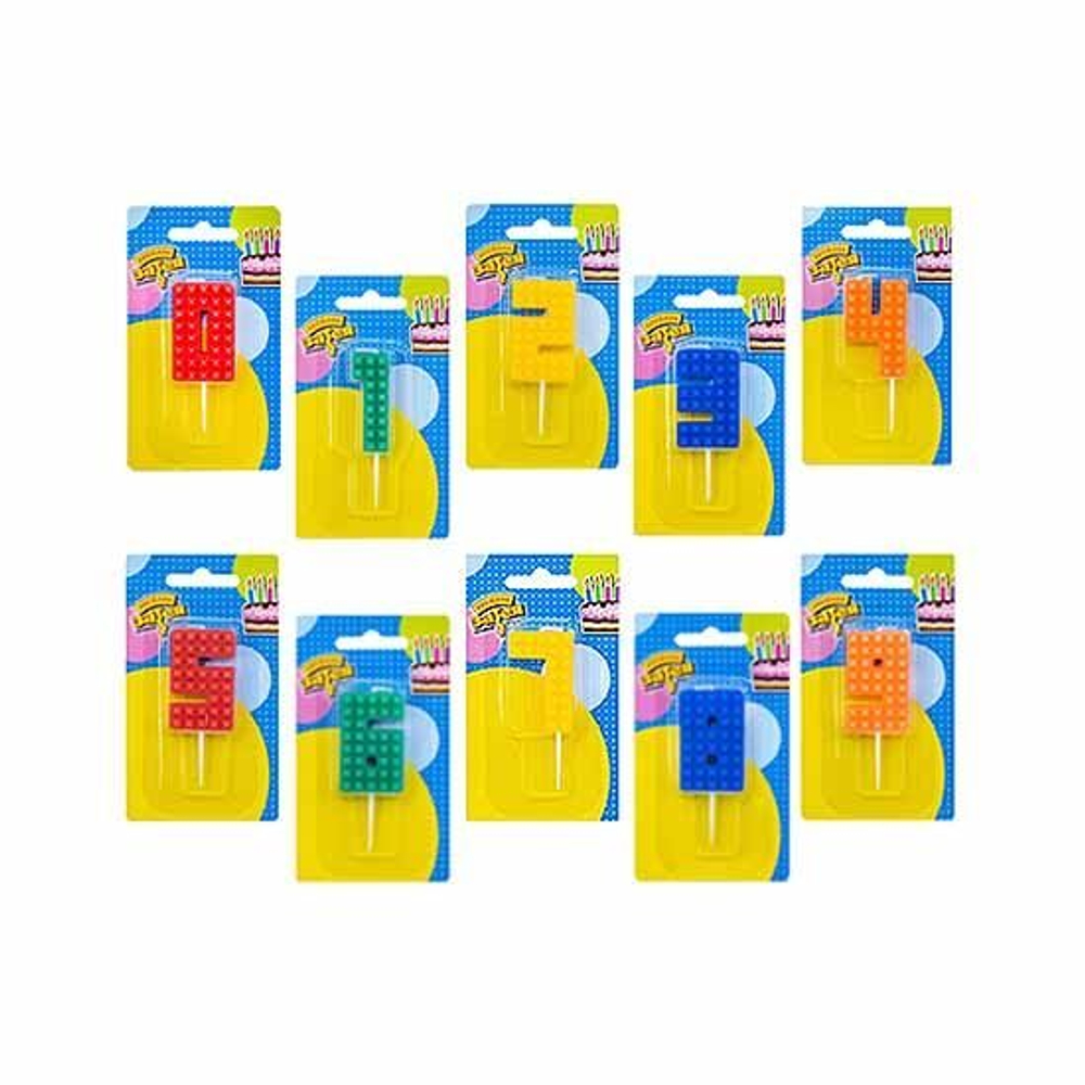 Свечи-цифры  Конструктор 4,5см