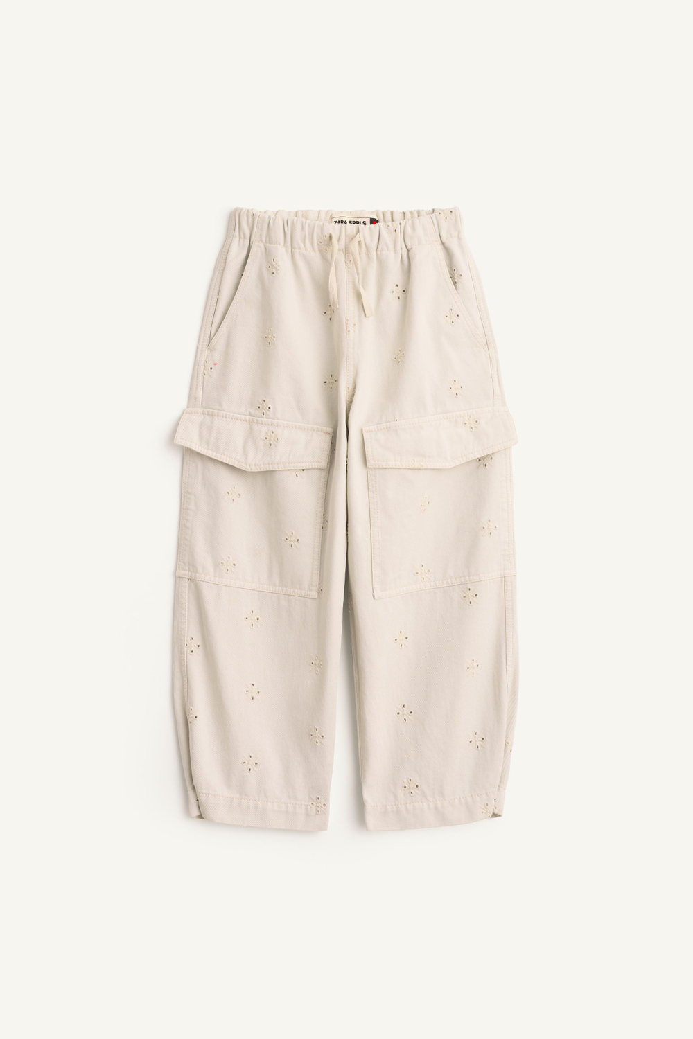 ZARA БРЮКИ КАРГО, НЕОНОВО-ГОЛУБОЙ