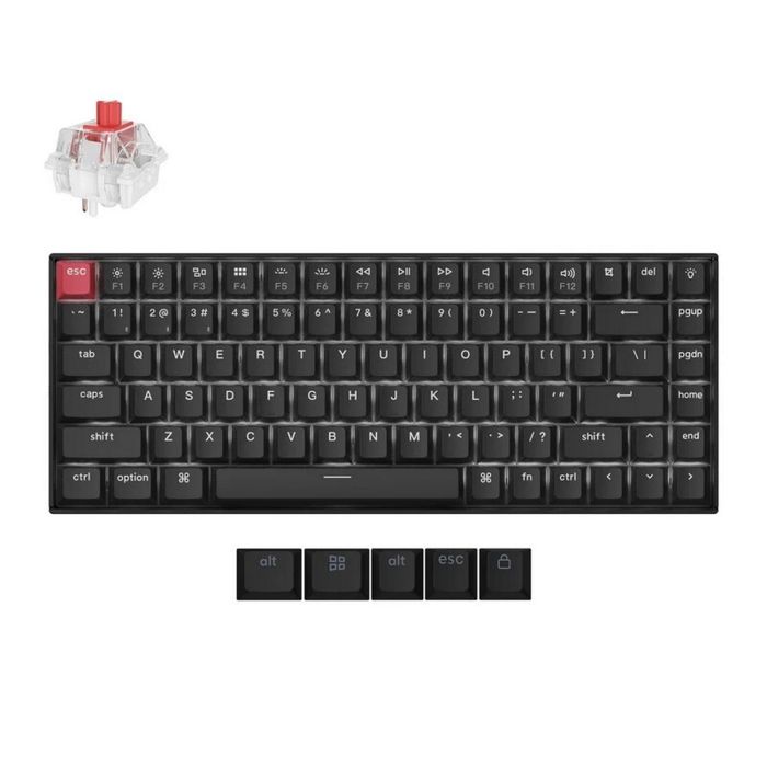 Беспроводная механическая ультратонкая клавиатура QMK Keychron K2 версия 3, 84 клавиши, White Led подсветка, Red Switch (K2X-A1Z-RU) Беспроводная механическая ультратонкая клавиатура QMK Keychron K2 версия 3, 84 клавиши, White Led подсветка, Red Switch (K2X-A1Z-RU)