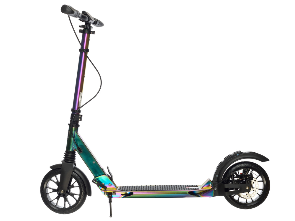 Самокат Urban Scooter Disc Benzin Pro, (2024), с дисковым тормозом, складной, городской, двухколесный