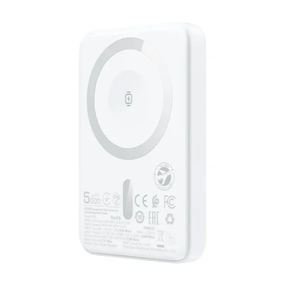 Внешний аккумулятор ACEFAST M25-5000 PD20W magnetic fast wireless charging power bank White