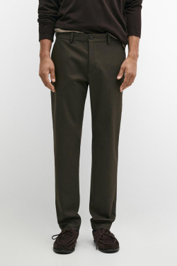 Massimo Dutti Зауженные брюки, коричневый