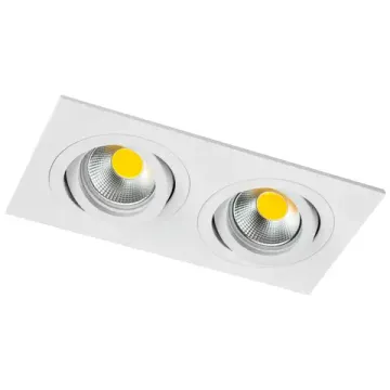 Встраиваемый точечный светильник 2*MR16/GU10 011616 белый Singo Base Lightstar