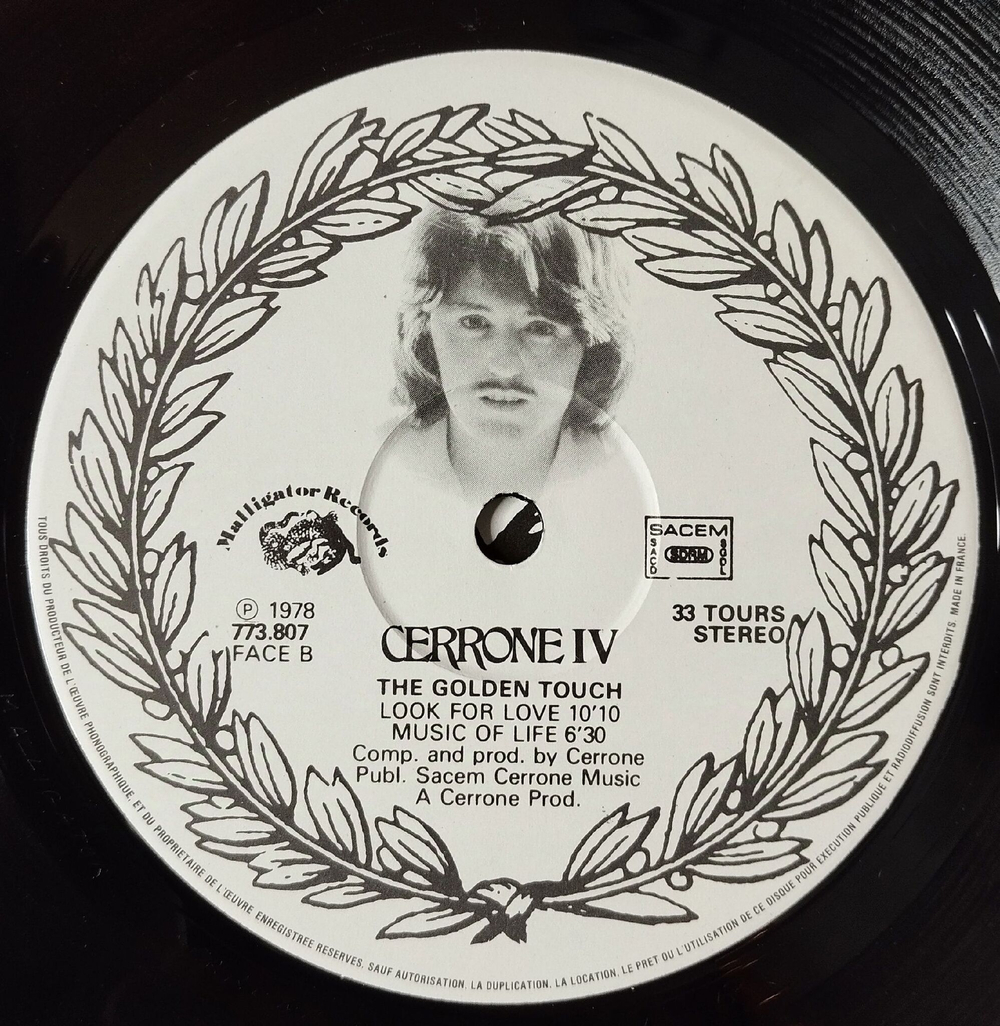 Винтажная виниловая пластинка LP Cerrone IV The Golden Touch (France 1978)