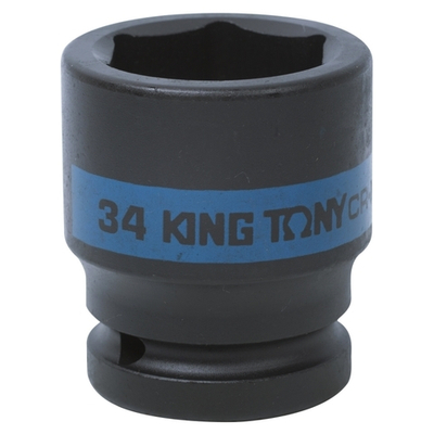 KING TONY (653534M) Головка торцевая ударная шестигранная 3/4", 34 мм