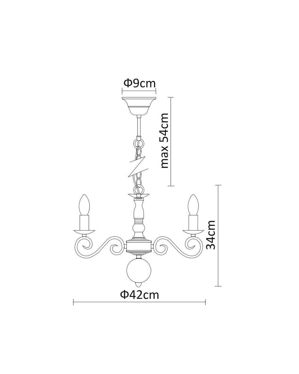 Люстра подвесная Arte Lamp Isabel A1129LM-5WH