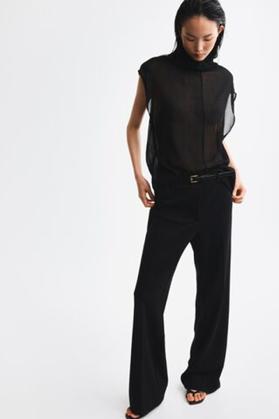 Брюки с прямыми штанинами и ремнём - H&M