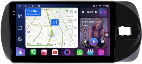 Магнитола для Toyota Vitz 3 2014-2019 - FarCar S500-TS10 монитор 9.5" QLED на Android 14, Быстрая, CarPlay, 4G SIM-слот