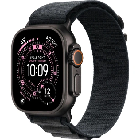Умные часы Apple Watch Ultra 3 49 мм Black Titanium Case with Black Alpine Loop - L