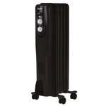 Масляный радиатор Ballu Classic black BOH/CL-05BRN 1000, 5 секций