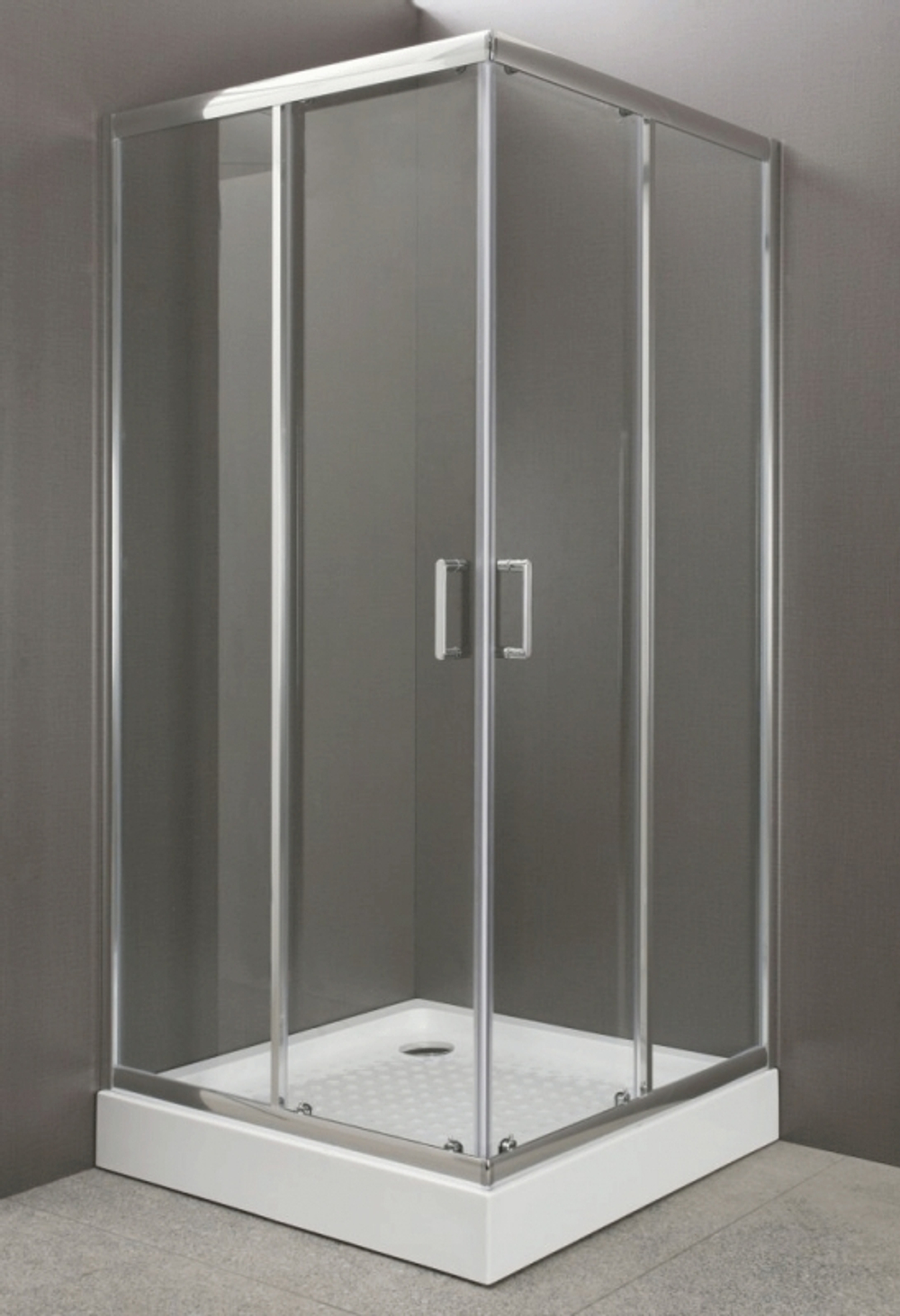 Душевой уголок BelBagno UNO-195-A-2-90-C-Cr 90x90 профиль Хром стекло прозрачное