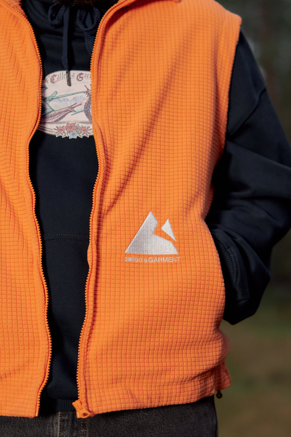 Жилетка Called a Garment Grid-Tex Vest "Pumpkin"