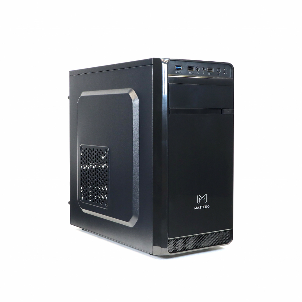 Корпус Mastero BCM-06, БП:450W, mATX, чёрный, 1xFAN, 2xUSB2, 1xUSB3 (MS-BCM-06-450W-FB)