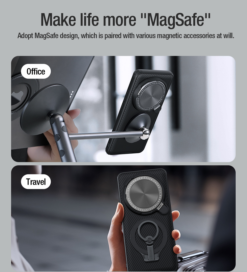 Чехол от Nillkin с MagSafe на Xiaomi 15 Ultra с металлической откидной крышкой, серия CamShield Prop Magnetic Case