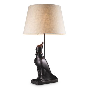 Eichholtz Table Lamp Horus, Copper Bronze Finish (linen mix shade)
