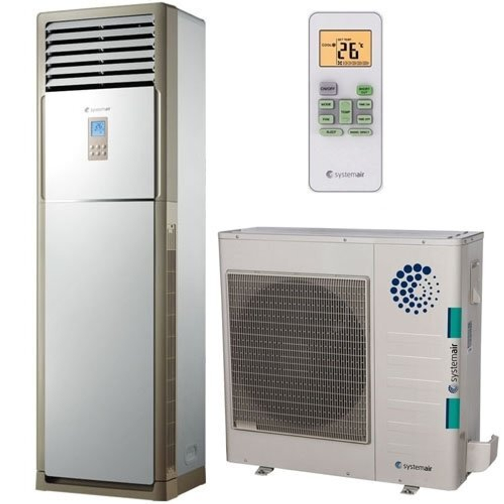 Сплит-система кондиционер колонный Systemair FLOOR 24 HP Q на 70 м²