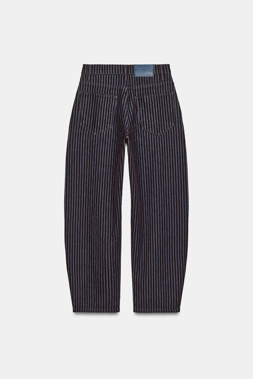 ДЖИНСЫ Z1975 BARREL С ВЫСОКОЙ ПОСАДКОЙ И БАРХАТНЫМИ ПОЛОСКАМИ — ZARA
