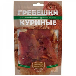 Деревенские Лакомства д/собак Гребешки куриные, 50гр
