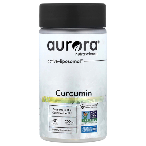 Aurora Nutrascience, куркумин, 60 капсул