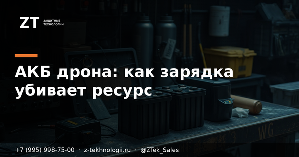 АКБ дрона: как зарядка убивает ресурс АКБ дрона: как зарядка убивает ресурс