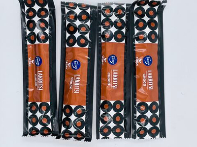 Fazer Лакричные палочки с шоколадной начинкой Lakritsi Choco (4 шт. по 20 г), 80 г (Из Финляндии)