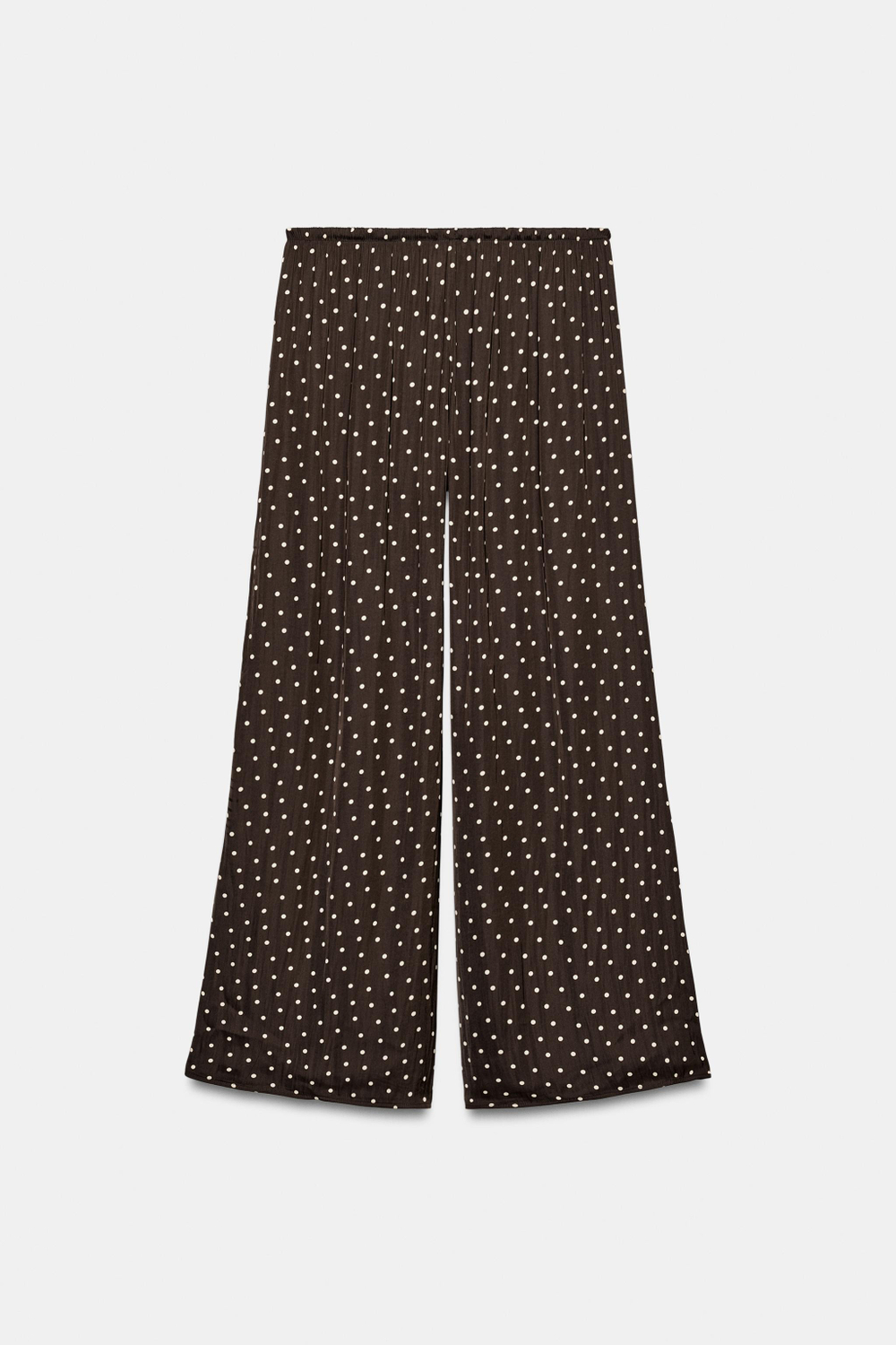 БРЮКИ ПАЛАЦЦО В ГОРОШЕК — ZARA