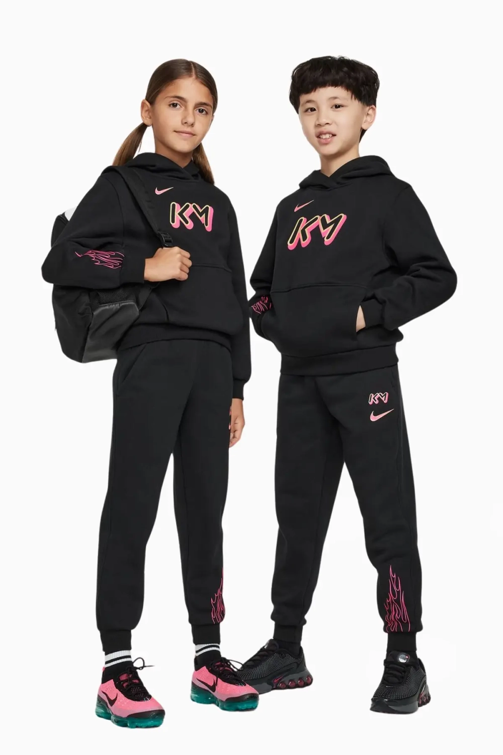 Кофта Nike Kylian Mbappé Club Fleece Junior - черный