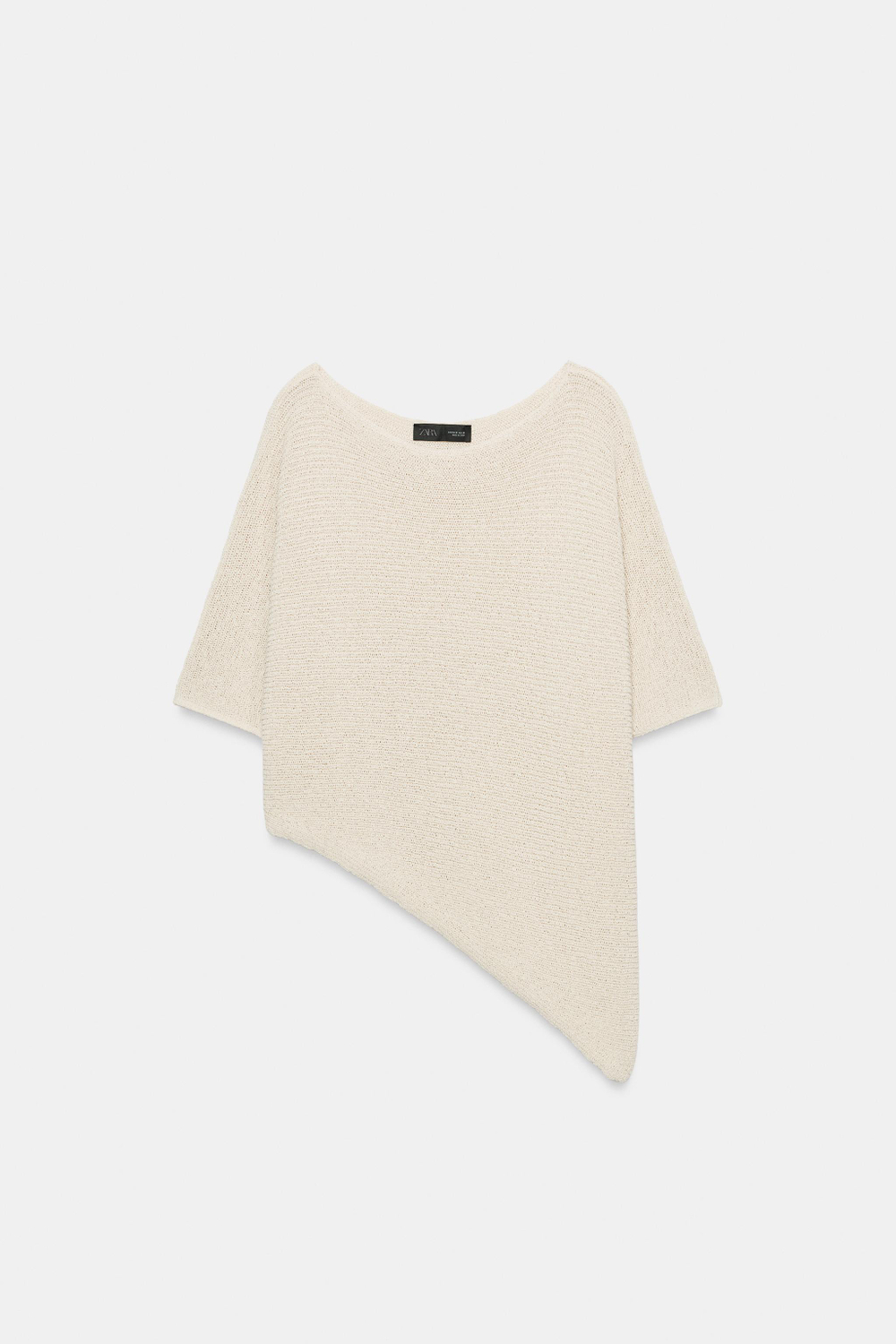 ТРИКОТАЖНЫЙ ТОП АСИММЕТРИЧНОГО КРОЯ — ZARA
