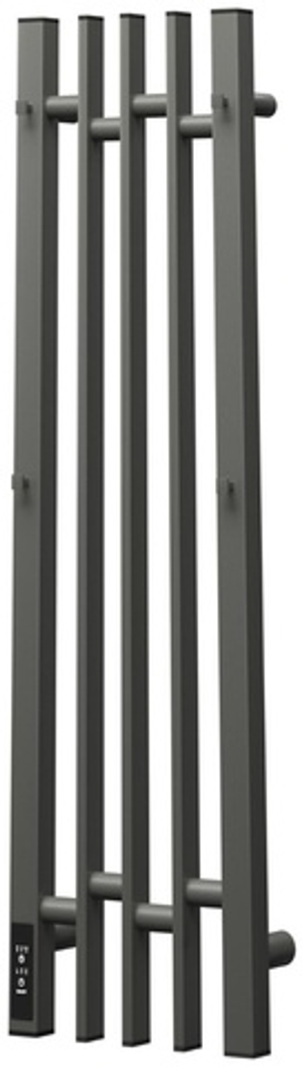 Полотенцесушитель электрический Point Фрея PN20738GB П2 180x800 диммер слева, графит блеск