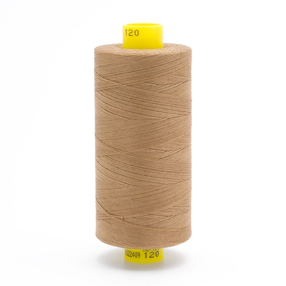 Нитка Gutermann Mara 120 (1000 метров), 1 кат., универсальная | 453 золотисто-бежевый