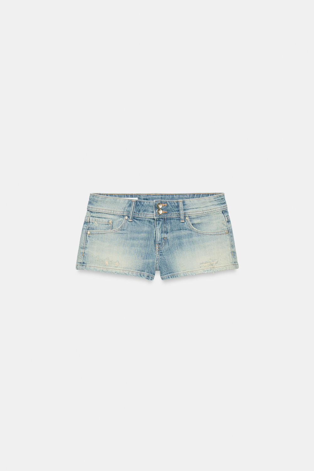 ДЖИНСОВЫЕ МИНИ-ШОРТЫ TRF С НИЗКОЙ ПОСАДКОЙ — ZARA