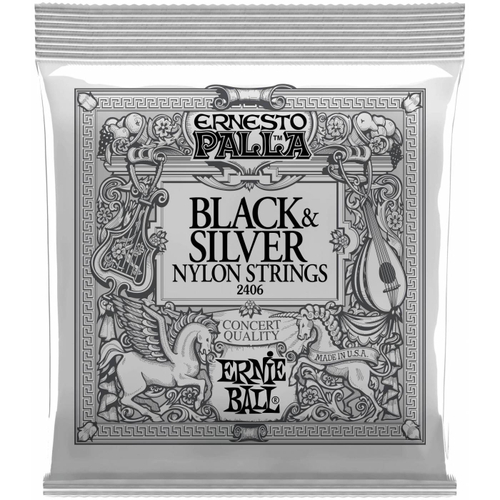 Струны для классической гитары Ernie Ball 2406 (чёрное серебро)