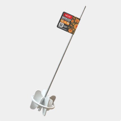 Миксер для краски пластик.  d76 мм, 450 мм  ПРОФИ  DECOR/999-076