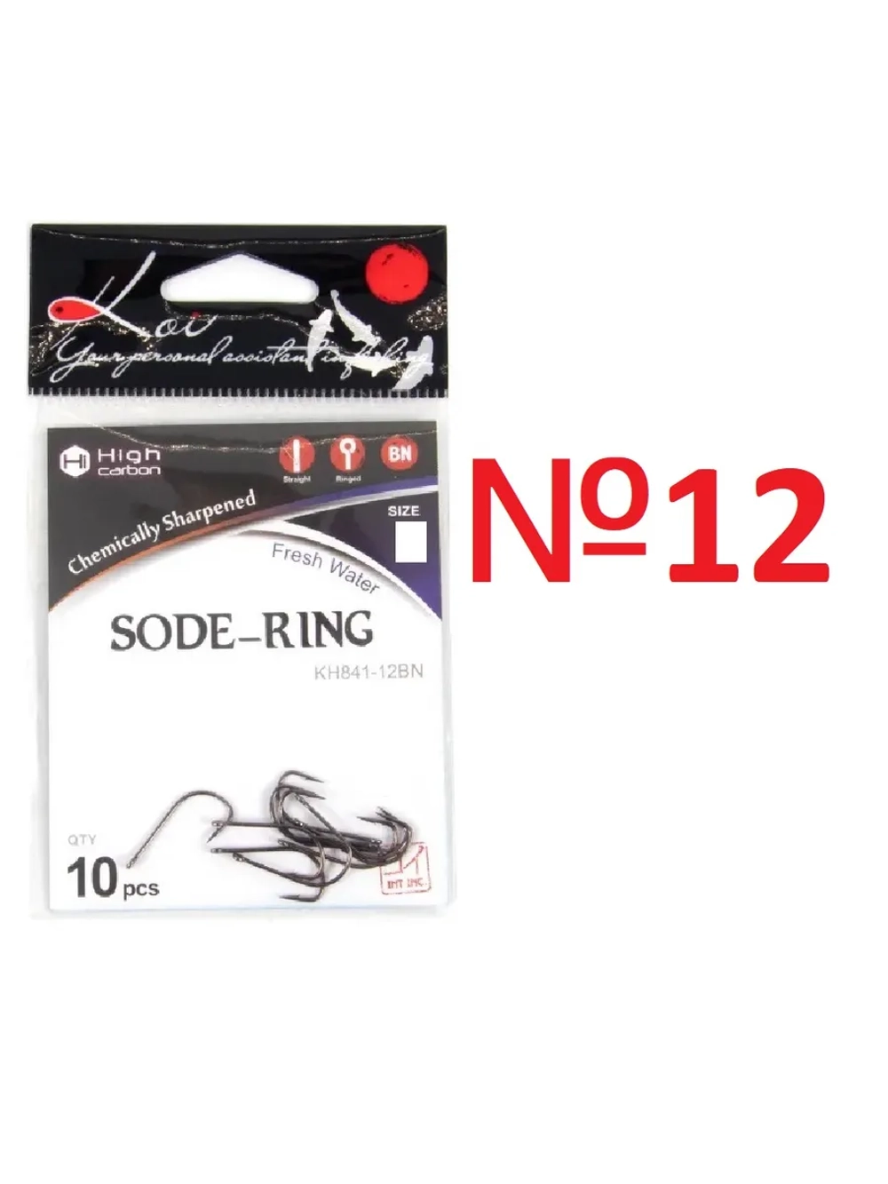 Крючок KOI "SODE-RING", размер 12 (INT)/5 (AS)