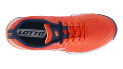 Meskie buty tenisowe Lotto Mirage 300 III Clay - nectarine/all white