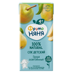 Сок Фруто Няня груша осветлённый 0,2 л