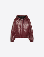 Мужская куртка из искусственной кожи с заклёпками - BERSHKA