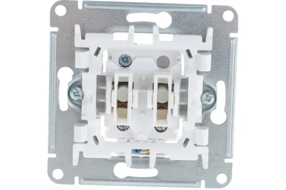 Выключатель Systeme Electric ATLASDESIGN 2-клавишный с индикатором шампань 38165