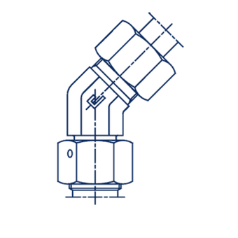 Соединение PN45 DL18 26х1.5 (корпус)