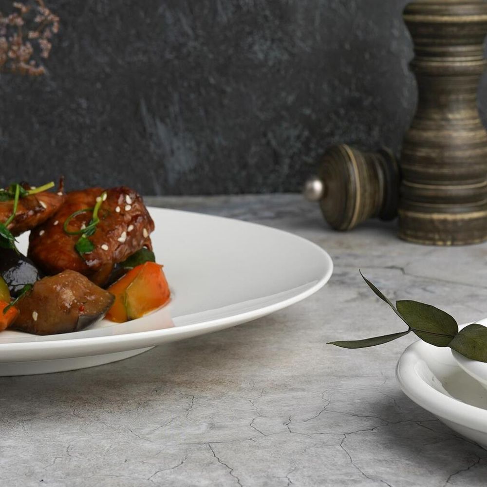 Тарелка d 25,5 см h3 см с широкими полями белая фарфор P.L. Proff Cuisine [6]