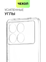 Чехол BROSCORP для Poco X6 Pro (арт.XM-PX6PRO-TPU-01-TRANSPARENT )