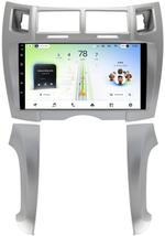 Магнитола для Toyota Vitz 2, Yaris 2 2005-2011 (рамка серебро тип 2) - Teyes CC4L монитор 9" IPS, Android 14, Быстрая, Snapdragon 662, CarPlay, 4G SIM-слот